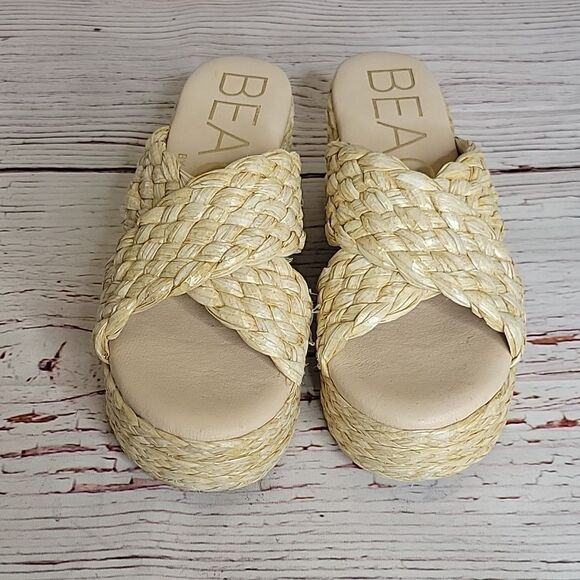 MATISSE Walk the Pier Natural Jute Sandal Size 7 - Picture 5 of 8